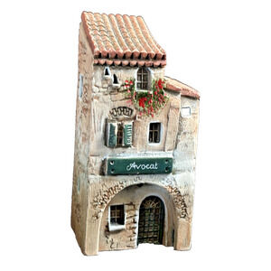 Gault J Carlton Miniature Building Avocat Lawyer Hand Painted 1992 France 3.5"